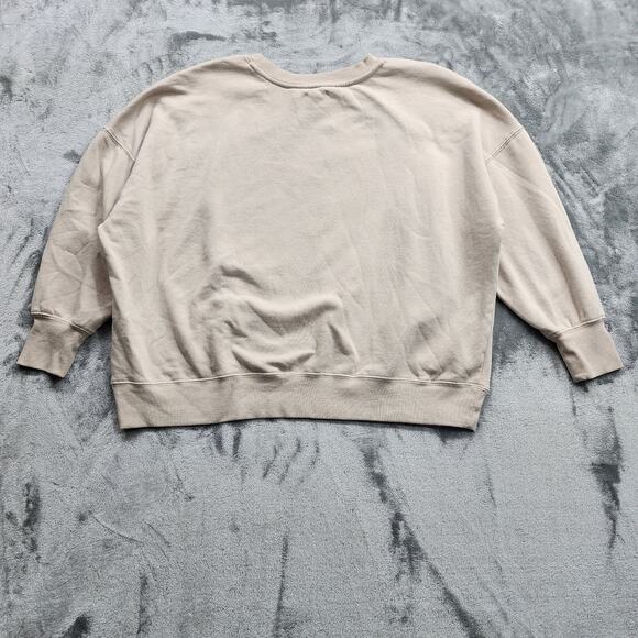 Maurices Sweatshirt Womens 2X Tan Crew Neck Gems Rhinestones Pullover Casual - Picture 4 of 10